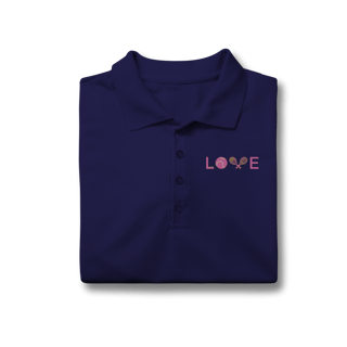 Nome do produto Polo Feminina - Love Tênis