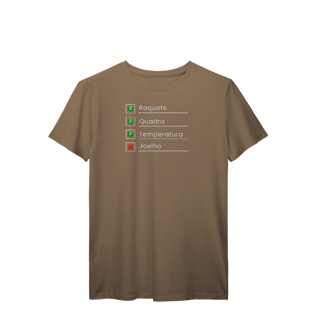 Nome do produto T-Shirt Prime - Check-List do Tenista