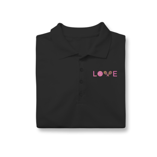 Nome do produto Polo Feminina - Love Tênis