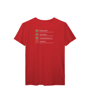 Nome do produto T-Shirt Prime - Check-List do Tenista