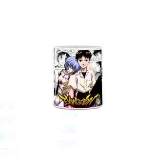 Caneca da Rei e Shinji | Evangelion