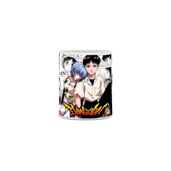Caneca da Rei e Shinji | Evangelion