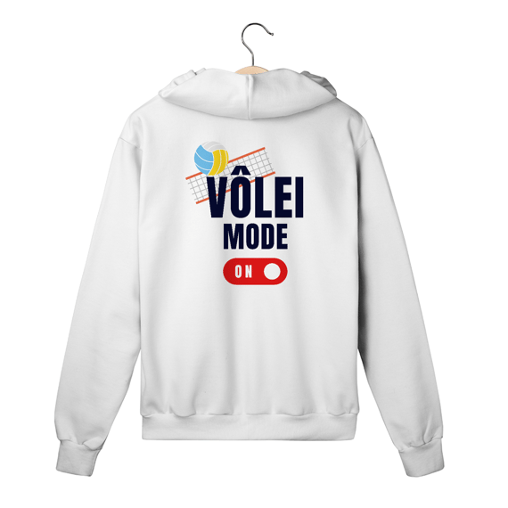 Moletom Com Ziper Vôlei Mode On
