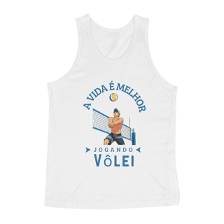 Nome do produto Regata A Vida é Melhor Jogando Vôlei