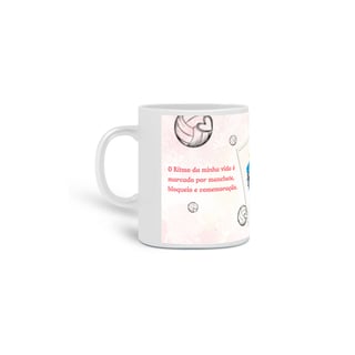 Caneca Eu Amo Vôlei