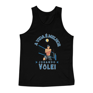Nome do produto Regata A Vida é Melhor Jogando Vôlei