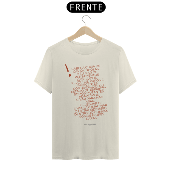 Camiseta Prime Texto Cabeça Caraminholas