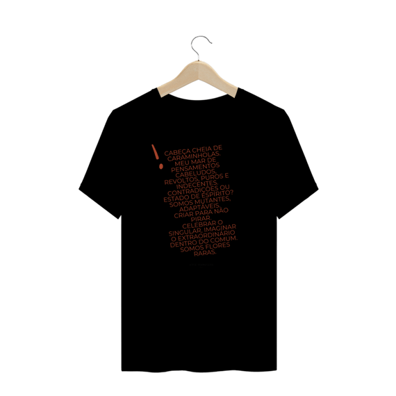 Camiseta Plus Size Texto Cabeça Caraminhola