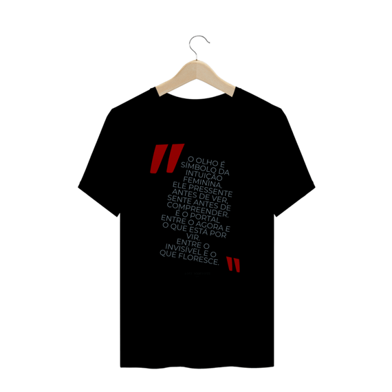 Camiseta Plus Size Texto Olho