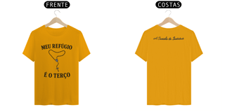 Nome do produto  Camisas: Meu refúgio é o terço