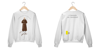 moletom: são padre Pio 