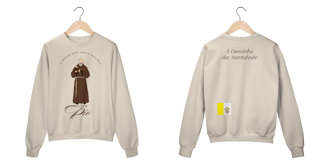 Nome do produto moletom: são padre Pio 
