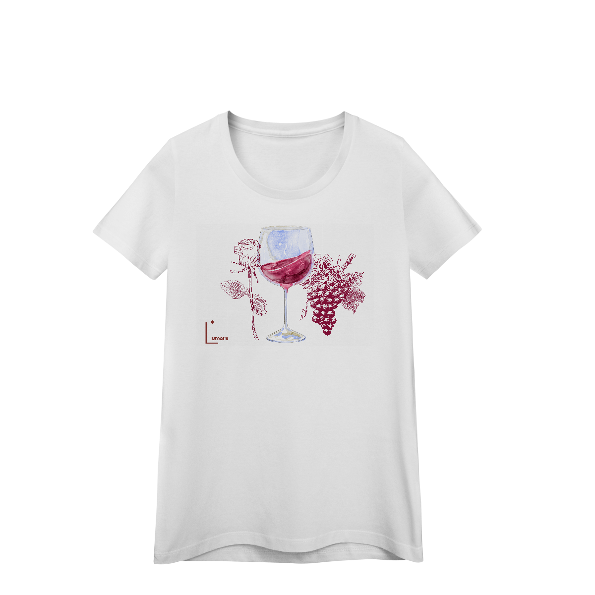 Nome do produto: T-Shirt Slim Wine and Rose