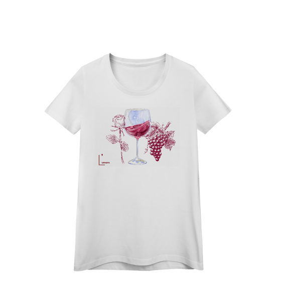 T-Shirt Slim Wine and Rose