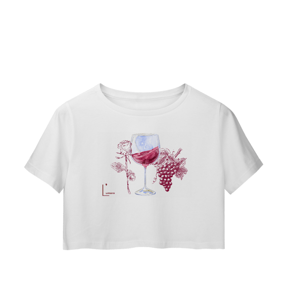 Cropped Wine and Rose