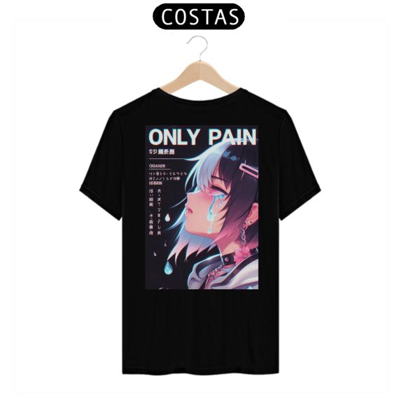 Estampa Única Costas Only Pain no Gain -5%