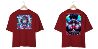Nome do produto OverSized Estampa Dupla Only Pain no Gain -10%