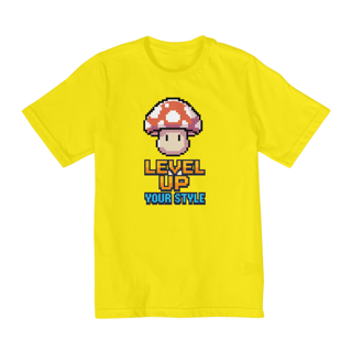 Nome do produto Camiseta Kids LEVEL UP