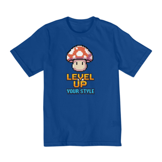Nome do produto Camiseta Kids LEVEL UP