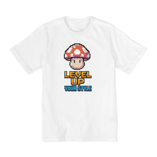 Nome do produto Camiseta Kids LEVEL UP