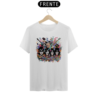 Nome do produto Camiseta KISS Faces Splash Rock