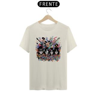 Nome do produto Camiseta KISS Faces Splash Rock