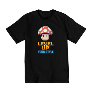 Nome do produto Camiseta Kids LEVEL UP