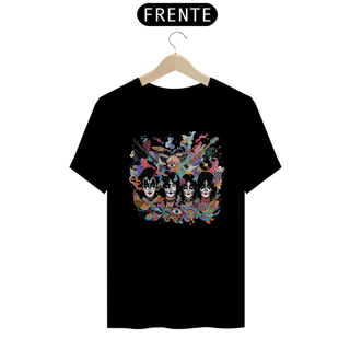 Camiseta KISS Faces Splash Rock