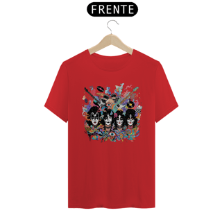 Nome do produto Camiseta KISS Faces Splash Rock