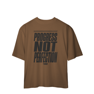 Nome do produto Camiseta Oversized MADS - Progress Not Perfection