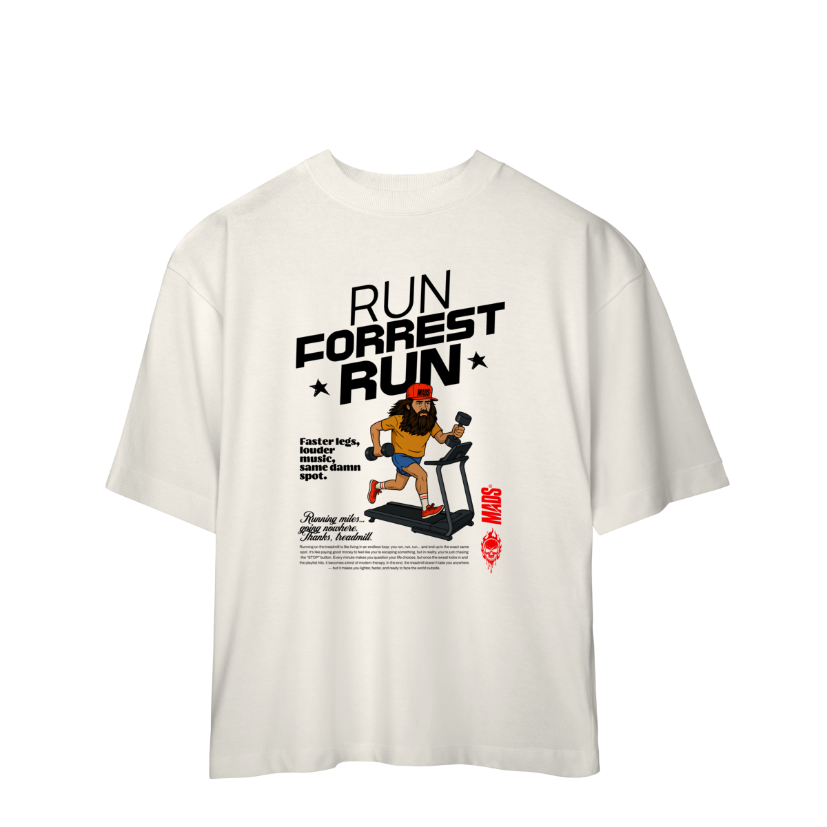 Camiseta Oversized MADS - Run Forrest Run