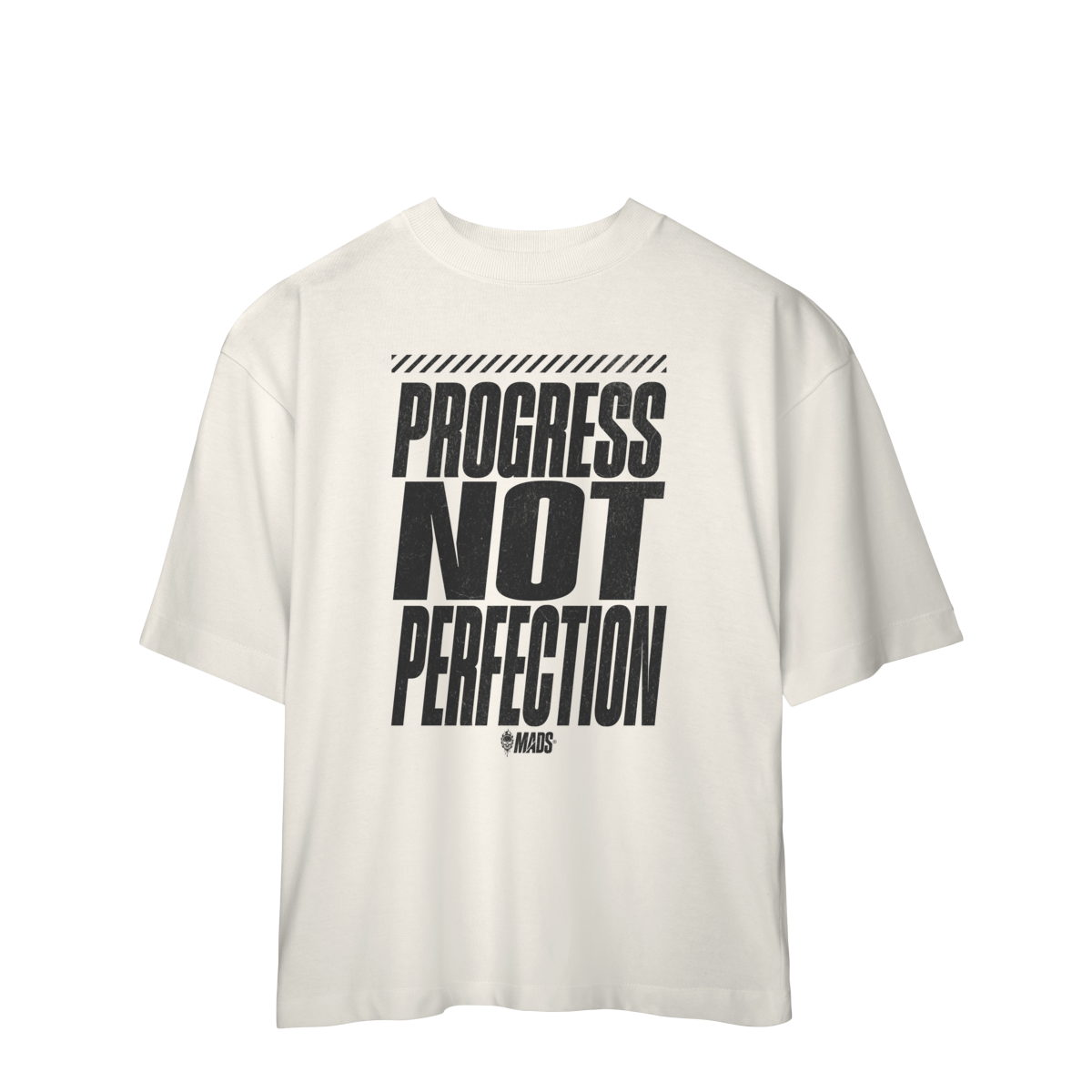 Camiseta Oversized MADS - Progress Not Perfection