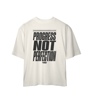 Nome do produto Camiseta Oversized MADS - Progress Not Perfection