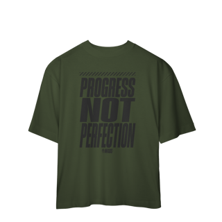 Nome do produto Camiseta Oversized MADS - Progress Not Perfection