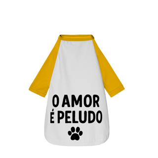 Nome do produto O Amor é Peludo - Camisa Pet Dog