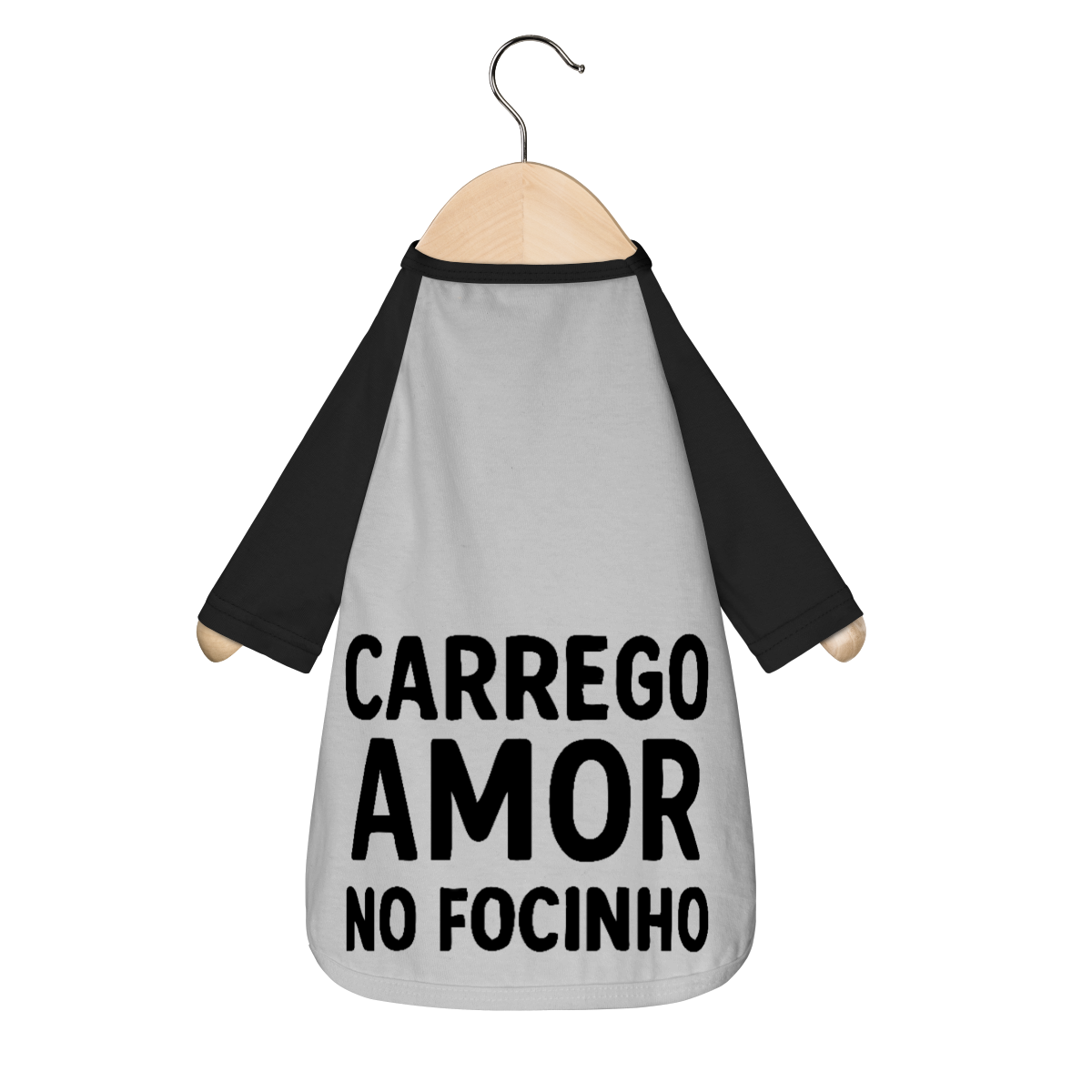 Nome do produto: Carrego Amor no Focinho - Camisa Pet Dog