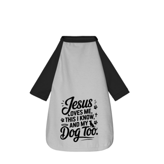 Nome do produto Jesus Loves - Camisa Pet Dog