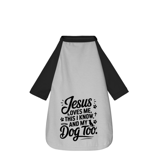 Jesus Loves - Camisa Pet Dog