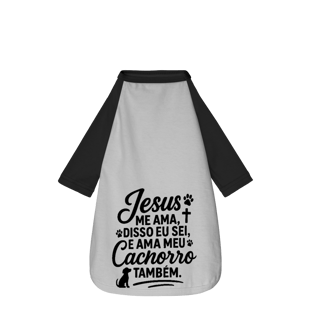 Nome do produto Jesus Nos Ama - Camisa Pet Dog