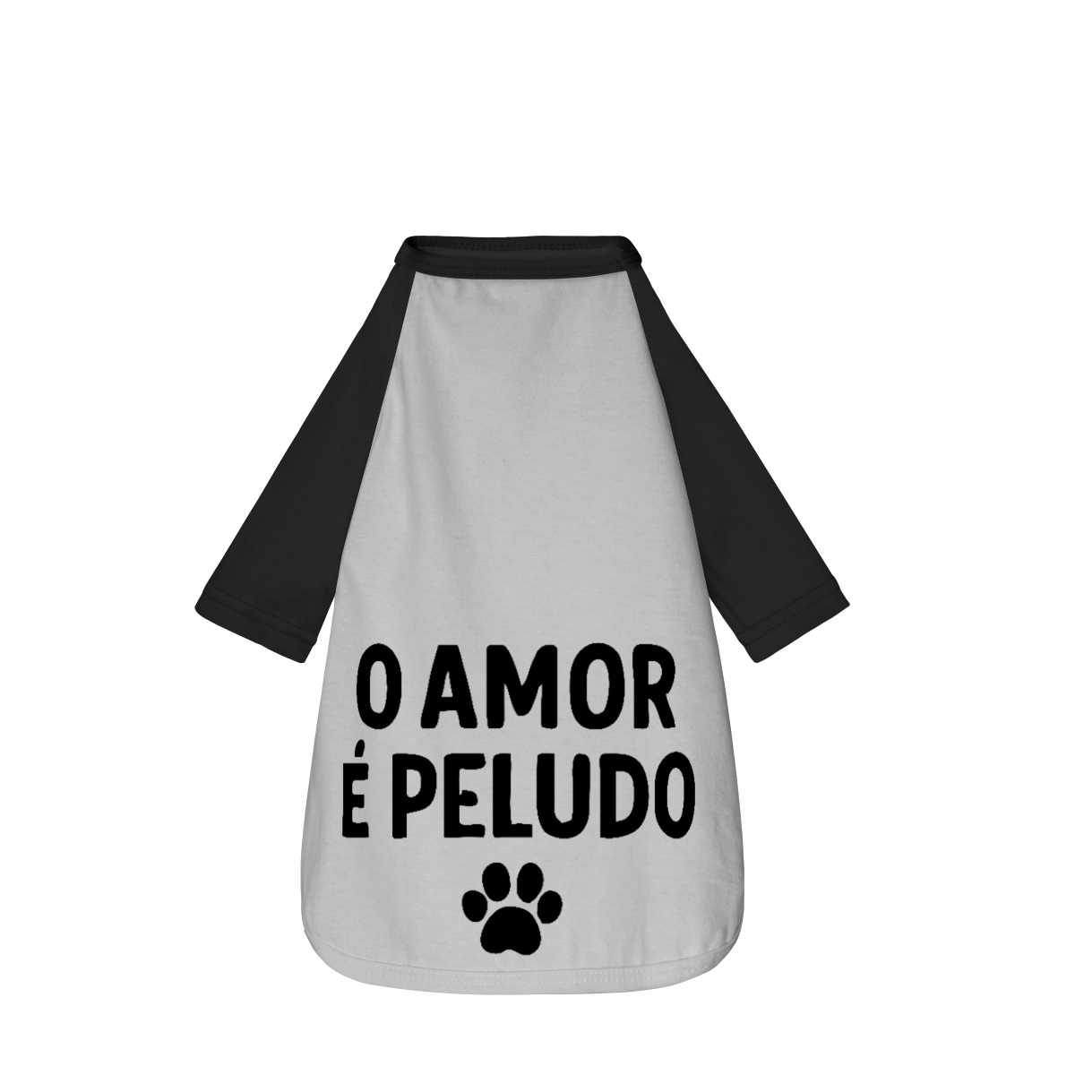 Nome do produto: O Amor é Peludo - Camisa Pet Dog