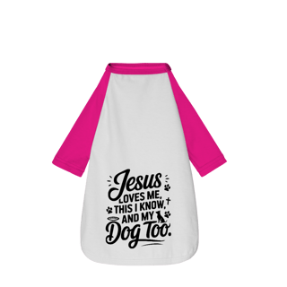 Nome do produto Jesus Loves - Camisa Pet Dog