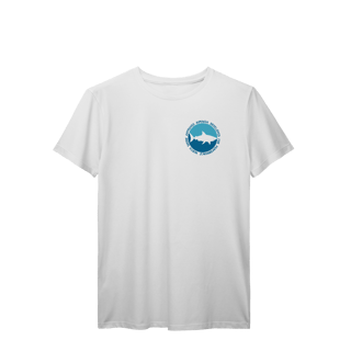 Nome do produto Camiseta Manga Curta Branca Tubarão