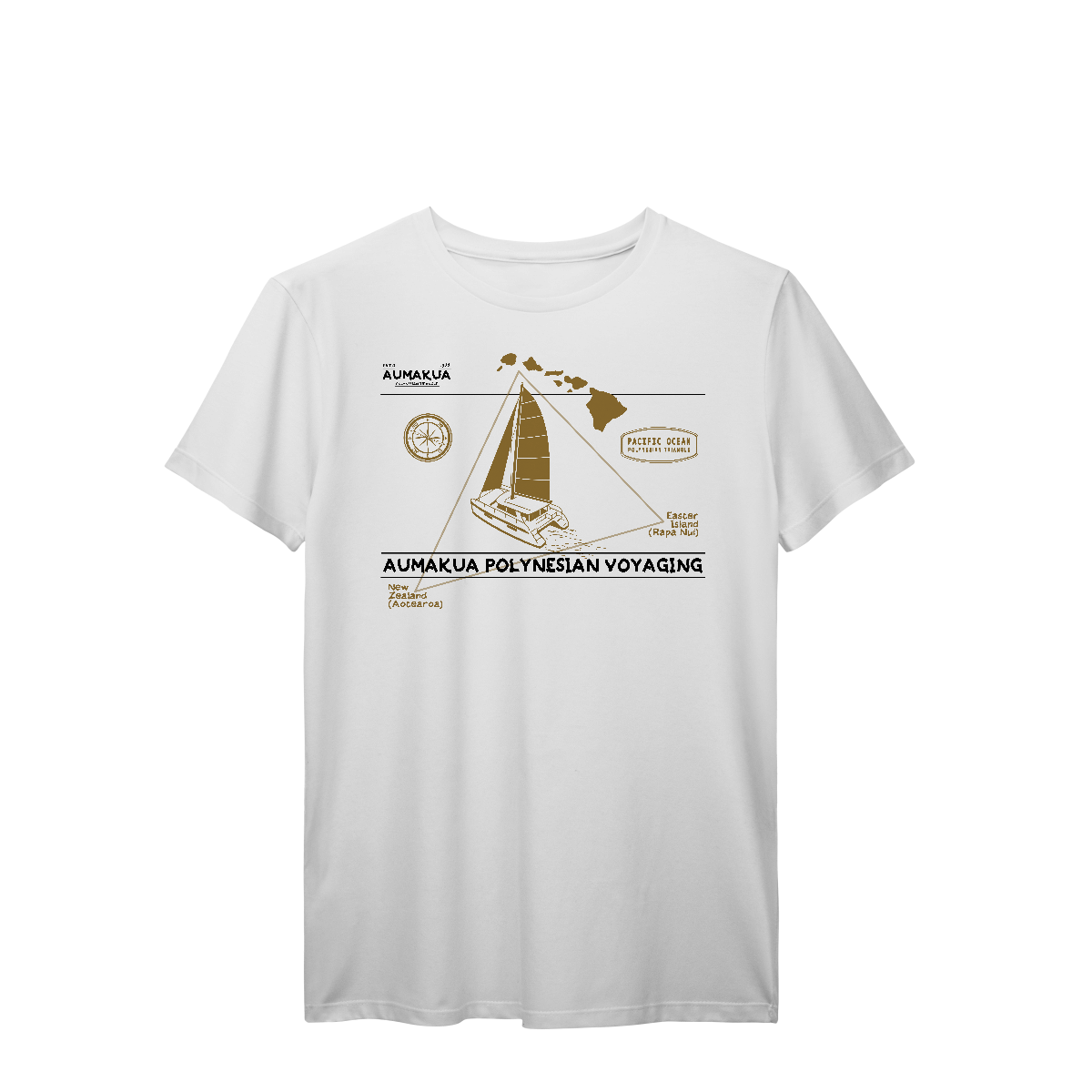 Nome do produto: Camiseta Manga Curta Branca Polinésia 