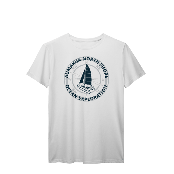 Camiseta Manga Curta Branca Catamarã