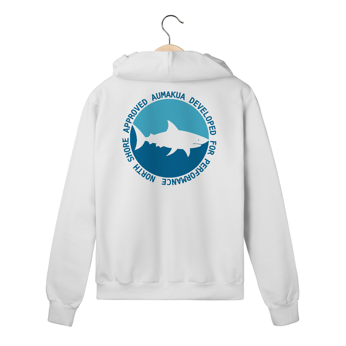 Nome do produto: Moletom Branco Premium Aumakua Tubarão