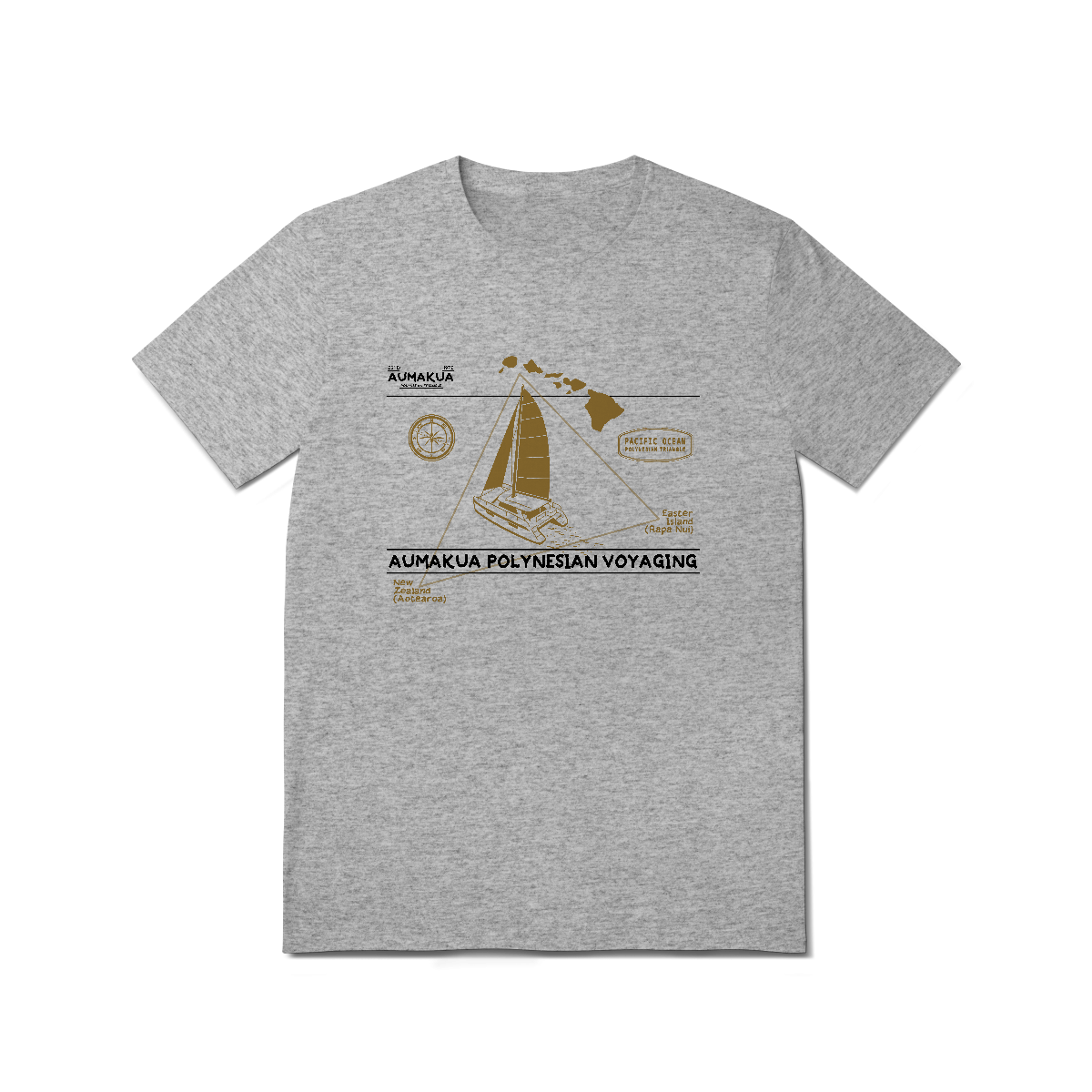 Nome do produto: Camiseta Manga Curta Cinza Polinésia