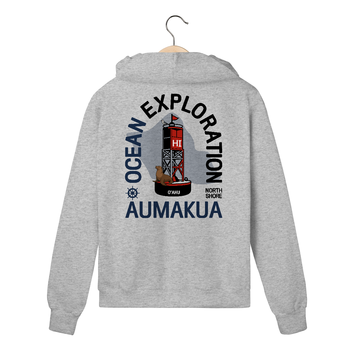 Nome do produto: Moletom Cinza Premium Aumakua Boia
