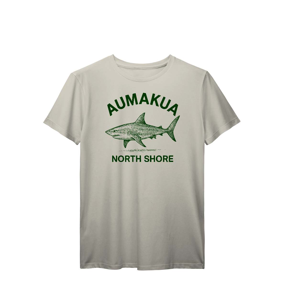 Nome do produto: Camiseta Manga Curta Marfim Tubarão