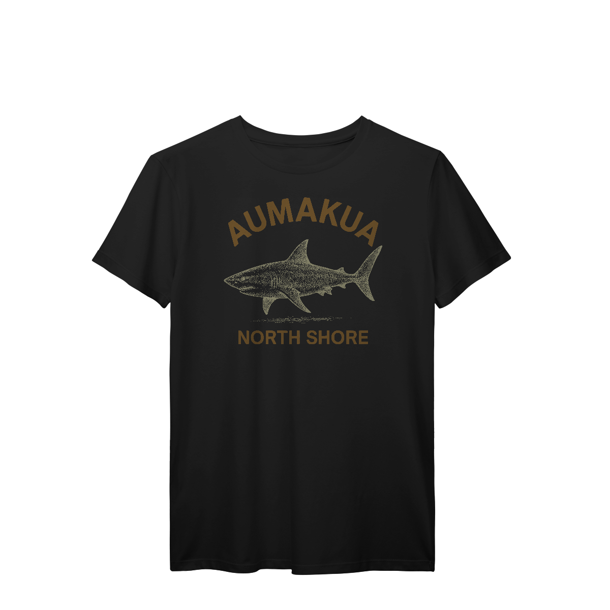 Nome do produto: Camiseta Manga Curta Preta Tubarão