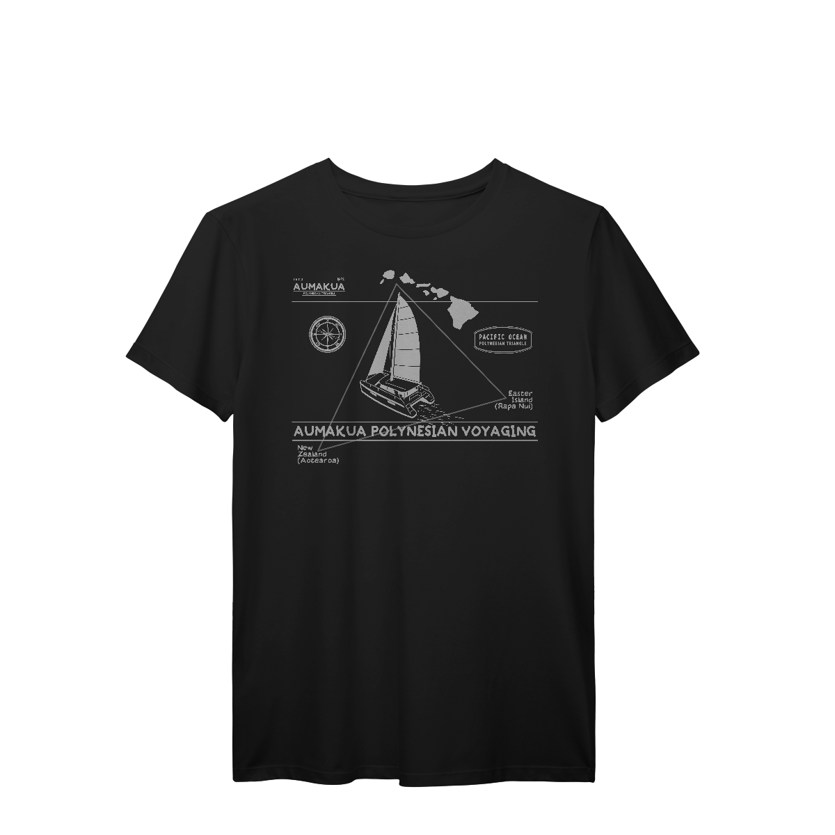 Nome do produto: Camiseta Manga Curta Preta Polinésia